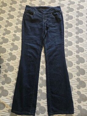 Jag Jeans pull-on bootcut jeans in a dark wash. Size 14 Long
